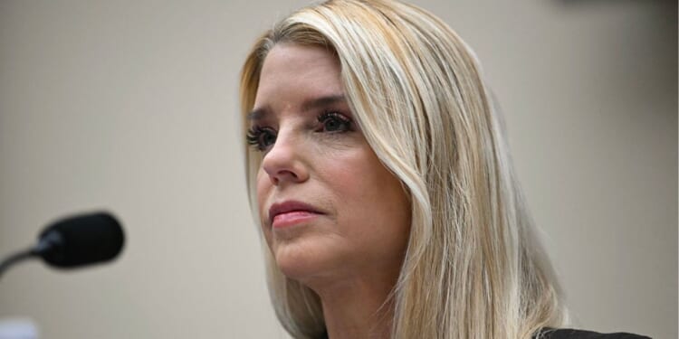 Then-Attorney General Pam Bondi, is seen testifying before a Feb. 11 House Judiciary Committee hearing.