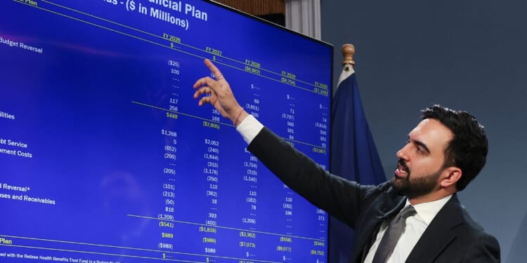 New York City Mayor Zohran Mamdani speaks about the fiscal year 2027 budget in New York City on May 12, 2026.