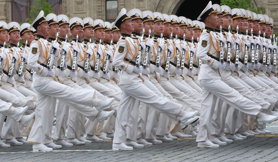 North Korea's servicemen attend the Victory Day military parade in Moscow, Saturday, May 9, 2026, during celebrations of the 81st anniversary of the Soviet Union's victory over Nazi Germany during the World War II. (Maxim Shipenkov/Pool Photo via AP)