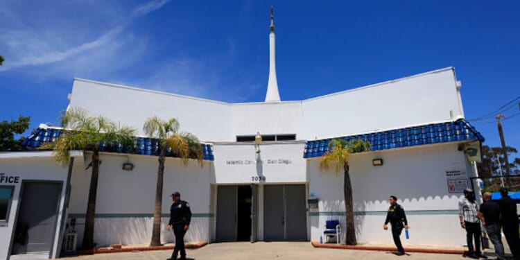 The Islamic Center in San Diego, California is surrounded by authorities on May 19, 2026.