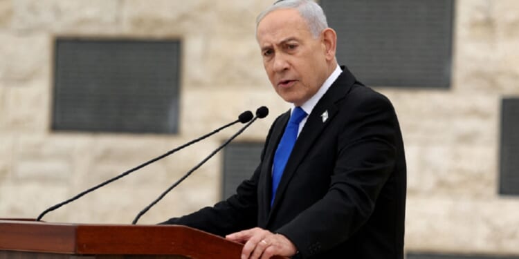 Israeli Prime Minister Benjamin Netanyahu, speaking at an April 21 ceremony commemorating Israel's Remembrance Day.
