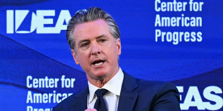 California Gov. Gavin Newsom speaks during the Center for American Progress IDEAS Conference in Washington, D.C., on May 19, 2026.