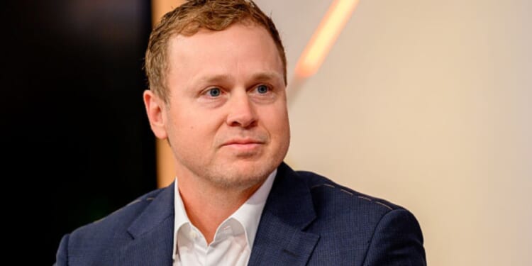 Los Angeles Mayoral candidate Spencer Pratt sits in the Fox & Friends studio on January 28, 2026.