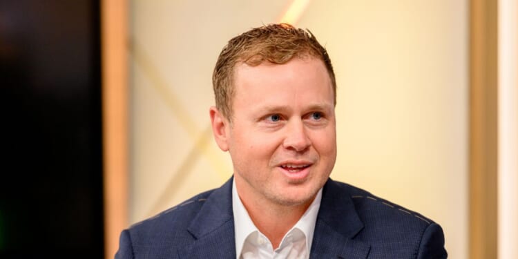 TV personality and Los Angeles mayoral candidate Spencer Pratt visits "Fox & Friends" at Fox News Channel Studios on Jan. 28, 2026, in New York City.