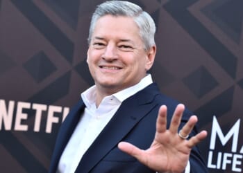 Ted Sarandos, CEO of Netflix, waving