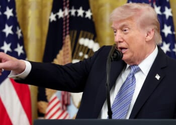 President Donald Trump mocked California Gov. Gavin Newsom for his gaffe about bragging on his low SAT score.