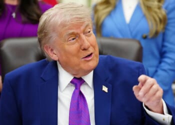 President Donald Trump, pictured speaking at a maternal health care event at the White House on Monday.