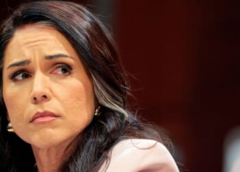 Director of National Intelligence Tulsi Gabbard testifies during a House Select Intelligence Committee hearing on March 19, 2026, in Washington, D.C.
