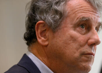 A side view of former Sen. Sherrod Brown.
