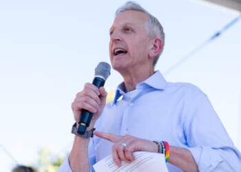Portland Mayor Keith Wilson speaking
