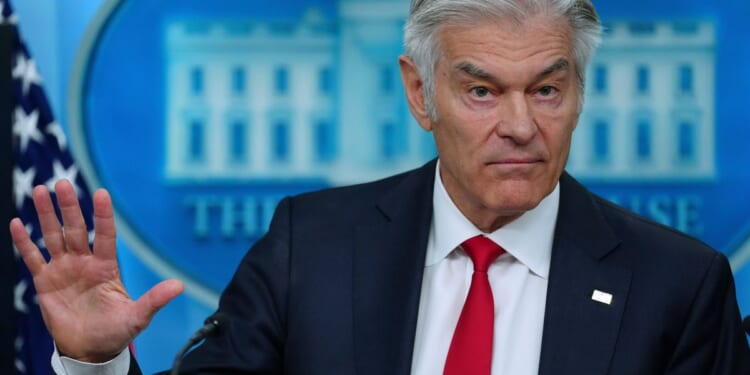 ‘Out of my lane.’ Dr. Oz ducks questions during his turn in the White House briefing room
