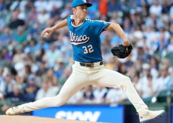 Brewers’ Misiorowski sets record with 104.5-mph fastball
