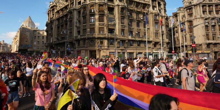 Tens of thousands join Pride marches in Romania, Bulgaria to call for equality