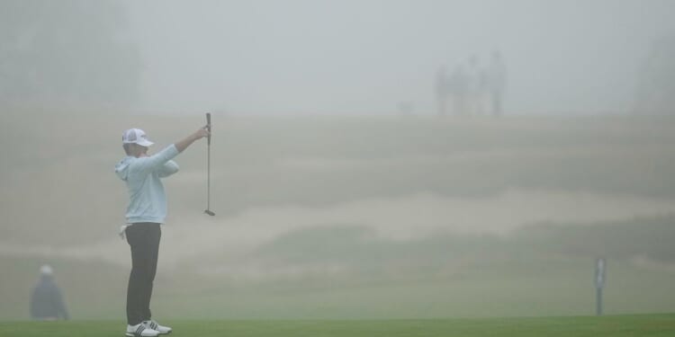 U.S, Open starts on soft Shinnecock with strong wind as Stevens takes the early lead