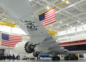 Trump shows off newly refurbished Qatar-donated Air Force One jet