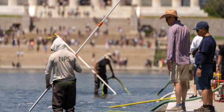 Trump says vandalism at Reflecting Pool will force drainage for ‘necessary repairs’