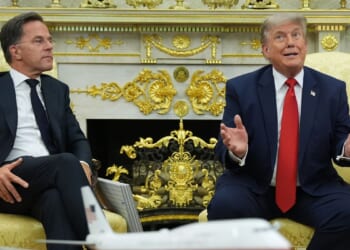 NATO’s Trump whisperer meets the president in an effort to appease him before next month’s summit