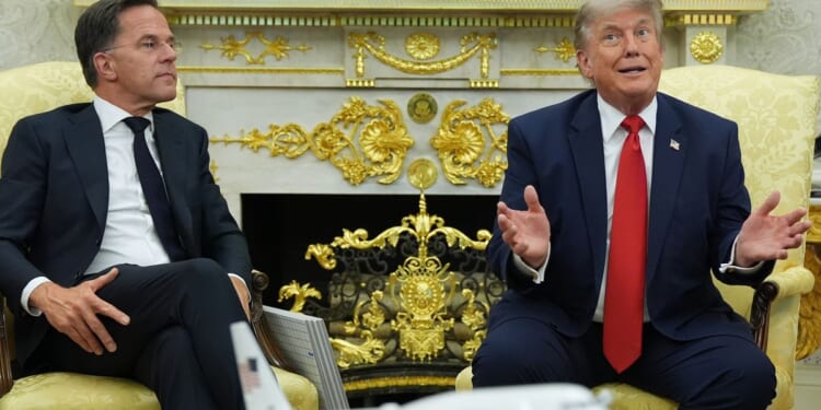 NATO’s Trump whisperer meets the president in an effort to appease him before next month’s summit