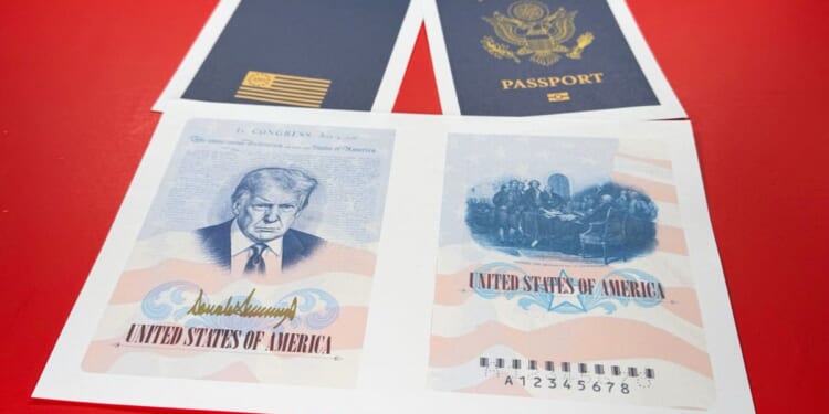 Trump unveils new commemorative passports featuring his image