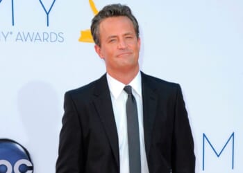 Matthew Perry arrives at the 64th Emmy Awards on September 23, 2012.