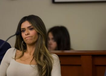 Taylor Frankie Paul appears during a hearing regarding protective orders between Paul and Dakota Mortensen at Third District Courthouse on April 30, 2026, in Salt Lake City.