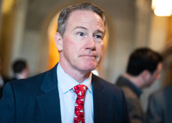 Sen. Jon Husted is seen in the halls of the U.S. Capitol.