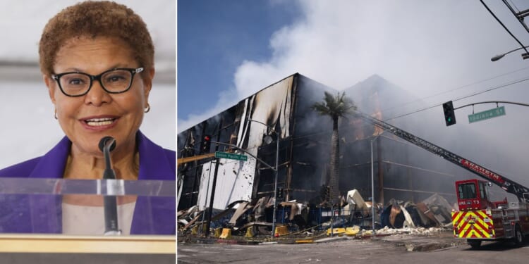 Karen Bass, mayor of Los Angeles, was once again missing in action during a critical time for the city, as firefighters continue to struggle to extinguish another major blaze.