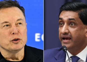 "Time to sue this liar," SpaceX and Tesla CEO Elon Musk, left, wrote on social media over comments by Democratic Rep. Ro Khanna.