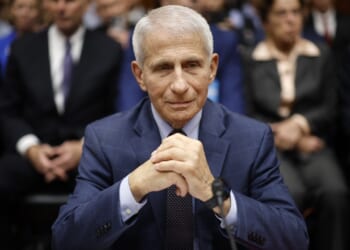 Anthony Fauci seated