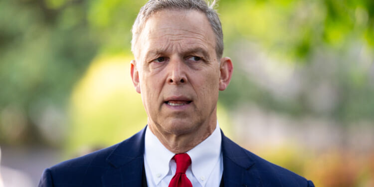 Republican Congressman Scott Perry exits the Capitol Hill Club.