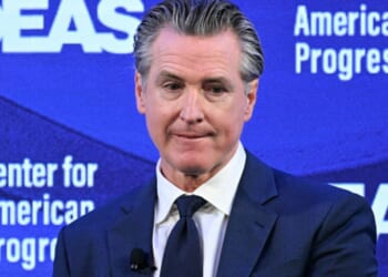 California Governor Gavin Newsom during the Center for American Progress IDEAS Conference in Washington, D.C.