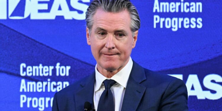 California Governor Gavin Newsom during the Center for American Progress IDEAS Conference in Washington, D.C.