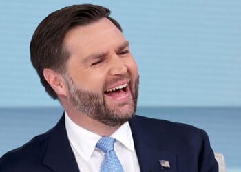 Vice President J.D. Vance started out his appearance on "The View" with a joke.