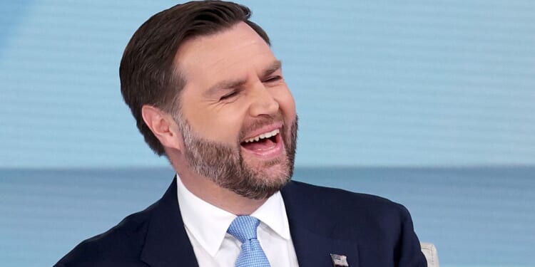 Vice President J.D. Vance started out his appearance on "The View" with a joke.