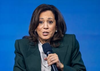 Former Vice President Kamala Harris, pictured speaking during an event in Vienna, Austria, June 16.