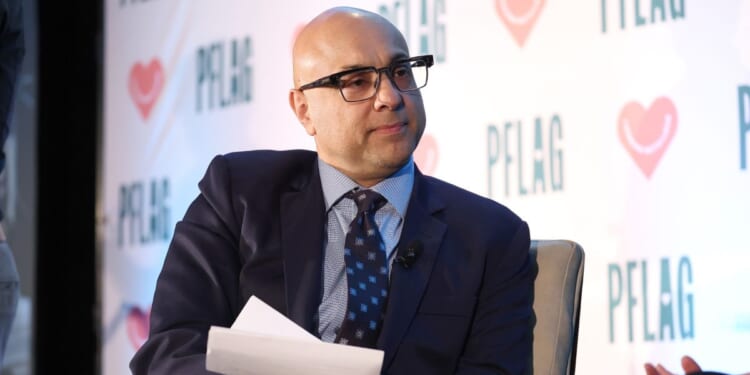 MS Now (formerly MSNBC) host Ali Velshi participates in a panel event at the 2023 PFLAG National Convention in Washington on Oct. 20, 2023.