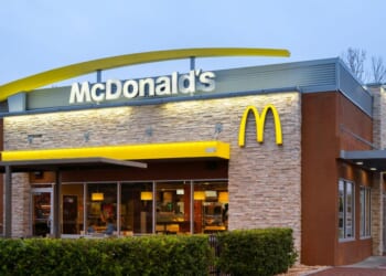 A McDonald's restaurant exterior in Kissimmee, Florida, on Feb. 6, 2022.