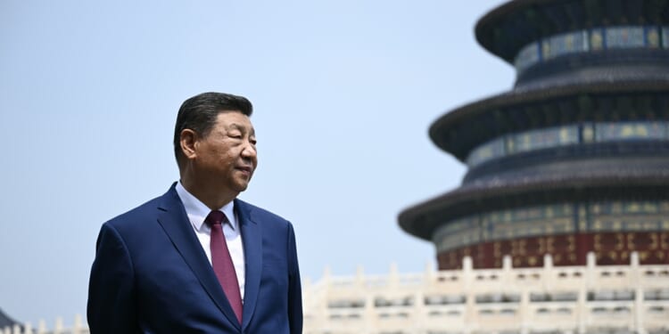China's President Xi Jinping outdoors