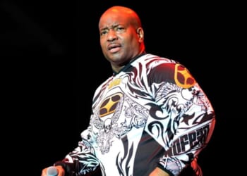 Young MC performs during a tour at RiverEdge Park in Aurora on August 11, 2026.