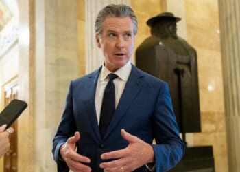 Gov. Gavin Newsom speaking