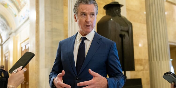 Gov. Gavin Newsom speaking