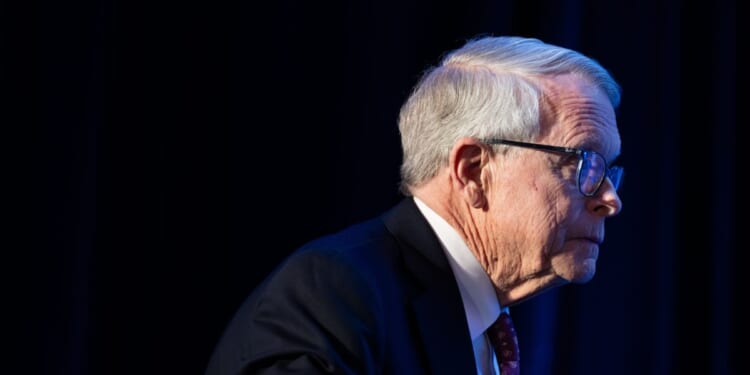 Ohio Governor Mike DeWine arrives at an event for the National Governors Association on February 19, 2026.