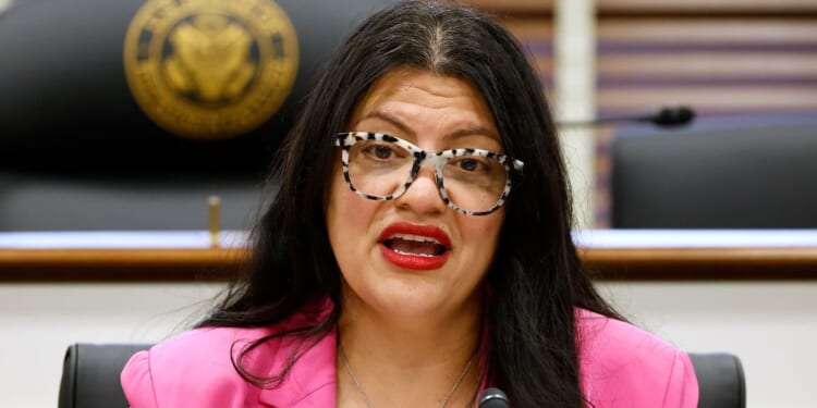 Rep. Rashida Tlaib, a Michigan Democrat, defended the antifa terrorists who tried to kill a police officer while attacking a Texas immigration facility.