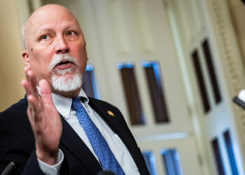 Rep. Chip Roy (R-TX) speaks to reporters after passage of a Department of Homeland Security funding bill, on April 30, 2026 at the U.S. Capitol in Washington, DC.