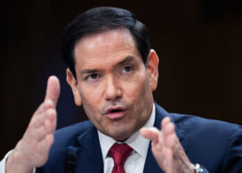 Secretary of State Marco Rubio testifies during the Senate Foreign Relations Committee hearing titled "Review of the FY2027.