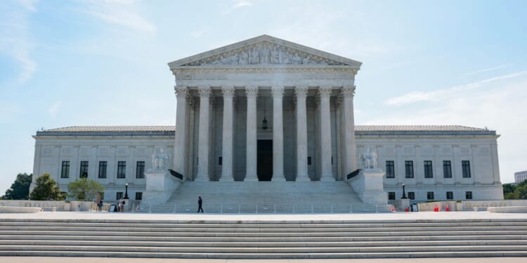 Exterior view of the U.S. Supreme Court Building on June 22, 2026, in Washington, D.C.