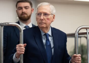 Republican Sen. Mitch McConnell, pictured in a January file photo arriving in the Senate.