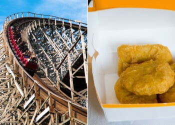 Do chicken nuggets and roller coasters mix? Not according to an Ohio theme park, which banned a popular YouTuber for sneaking the snack food onto a roller coaster and filming himself eating them.