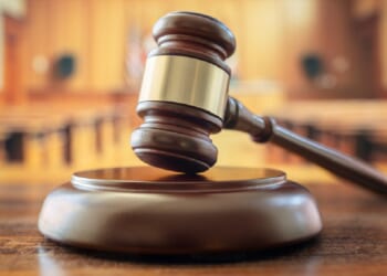 A stock photo of a judge's gavel.