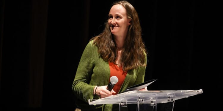 Seattle Mayor Katie Wilson speaks at the Seattle International Film Festival on May 17, 2026.
